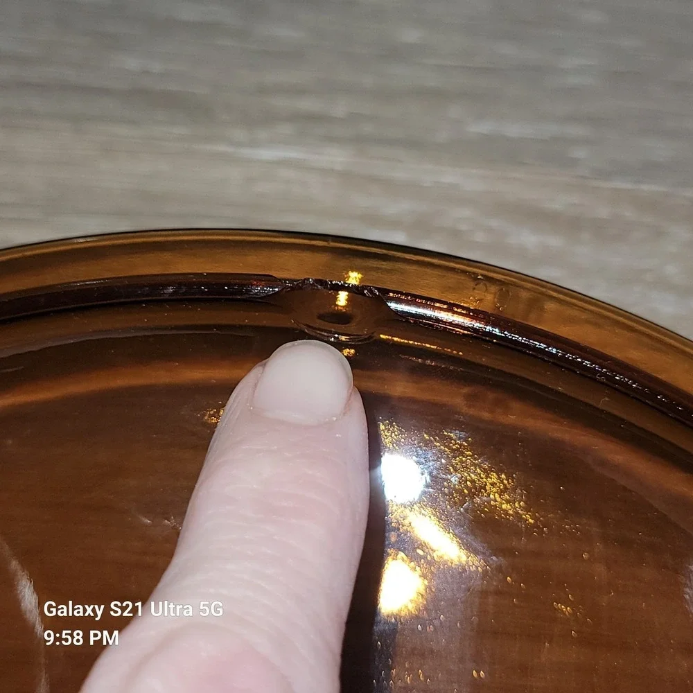 Vg Sunbeam Crockmaster 5 Quart Crock Pot Slow Cooker Amber Glass Lid Read